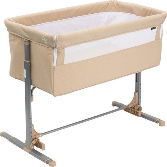 Cabino Co Sleeper / Aanschuifwieg - Wieg - In Hoogte Verstelbaar - Beige