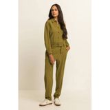 Expresso Expresso travelstof tapered broek - groen
