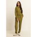 Expresso Expresso travelstof tapered broek - groen