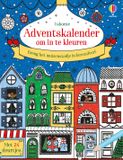 Adventskalender Usborne Adventskalender om in te kleuren