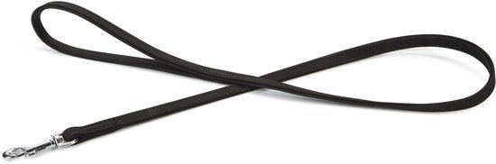 Beeztees Buffalo - Hondenriem - Leer - Zwart - 110cm x 14mm