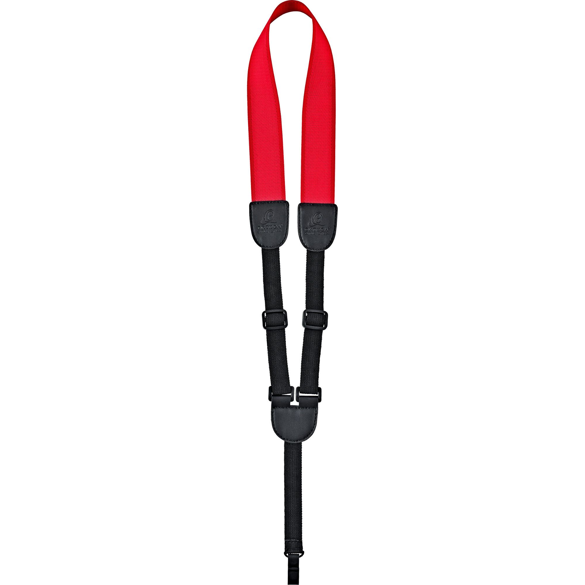 Ortega OUSHK-RD ukelele draagband nylon rood