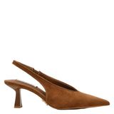 Steve Madden Alari suède slingback pumps met hak - cognac