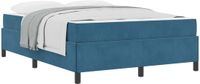 vidaXL Bedframe Donkerblauw Stof 140 x 200 cm