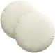 vidaXL Coussin de siège - 2 pièces - Velours - Crème - Ø30 x 13 cm
