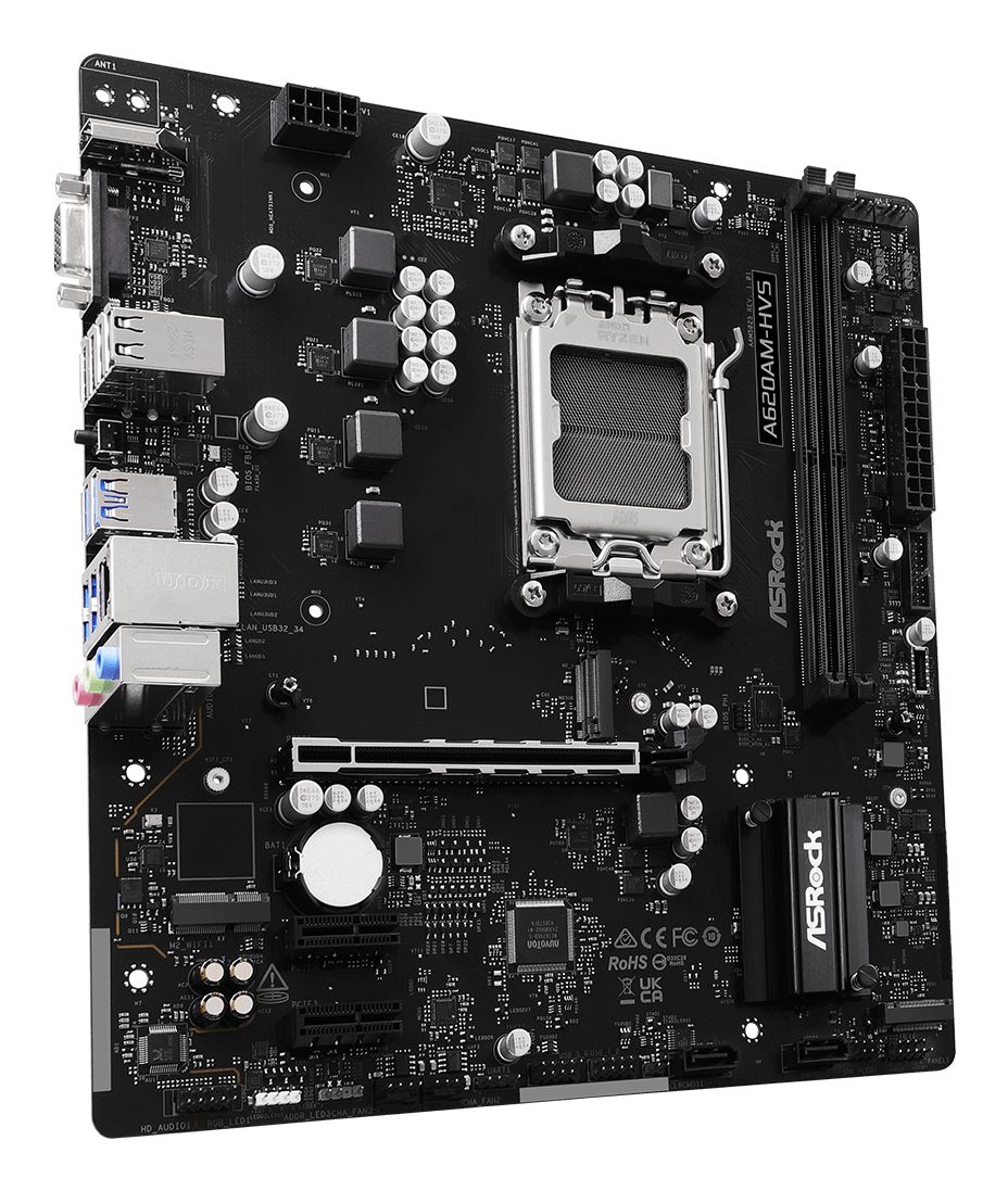 ASRock A620AM-HVS AMD A620A Socket AM5 micro ATX
