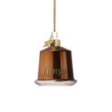 Vondels boule de noël - Capsule de café Lungo 5.5cm en verre, couleur bronze 1 pièce