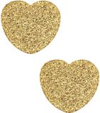 X Jewellery MAXTE Chirurgisch Stalen Hart Oorknopjes met Gouden Textuur – Goudkleurige Hypoallergene Oorstekers voor Dames
