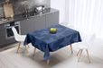 Bonamaison Tafelkleed, Anti-Mold, Sneldrogend, Waterdicht, 100% Polyester Tafellaken, Blauw, 140 x 140 Cm