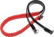 Leica COOPH Paracord Camera Strap - Black/Red - 100cm