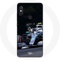 Maniacase Hoesjes voor Xiaomi Redmi Note 5 AI Dual Camera Formula 1 Valtteri Bottas F1 Racer Zwart