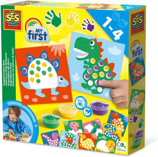 SES Creative My First Dinos Finger Paint Set