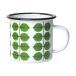 Pluto Design Mug en émail Berså Blanc-vert