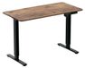 Bureau électrique réglable, 120x60 cm, noir/brun