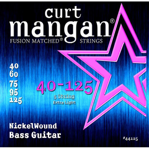 Curt Mangan Nickel Wound 40-125 Light 5-String