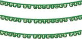 Merkloos / Sans marque Shoppartners Bv St. Patricks Day feestslinger - 3x - 205 x 11 cm - groen - van papier