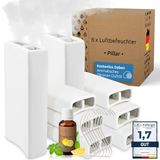 BonAura 8x humidificateur céramique avec crochets et huile parfumée