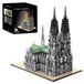 Kölner Dom Kölner Dom kit - Modèle architectural gothique - 8614 pièces - Petites briques - Plastique ABS - Boîte de rangement incluse - Dès 18 ans