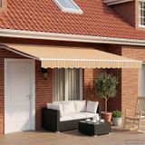 vidaXL Parasol électrique solaire 4,5 x 3 m Orange