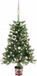 vidaXL Sapin de Noël artificiel avec éclairage et boules de Noël 65 cm vert