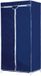 Mobiele opvouwbare kledingkast/garderobekast 160 cm blauw - Camping/zolder