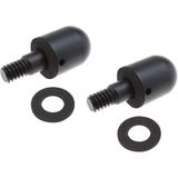 2x Sound-Way 2x Ronde Stootbeschermers Achterbumper Auto, Anti-botsing, Compatibel met Smart Fortwo 451