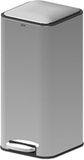 5Five Prullenbak/pedaalemmer Delta - zilver - metaal - 30 liter