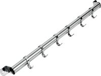Metaltex - Hangend rek voor keukengerei - Roestvrijstaal - 6 haken - 38 cm