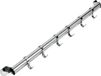 Metaltex - Hangend rek voor keukengerei - Roestvrijstaal - 6 haken - 38 cm
