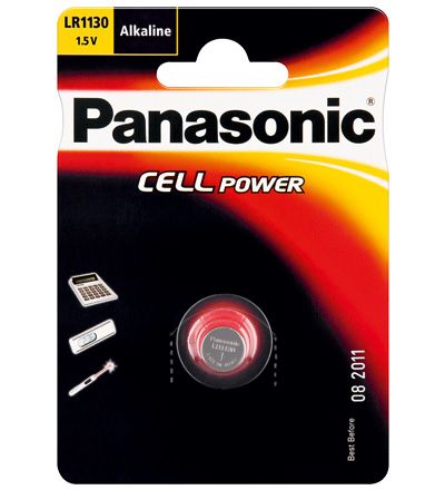 Panasonic LR54/AG10/LR1130 - Batterij - 1 Stuk - Zilver