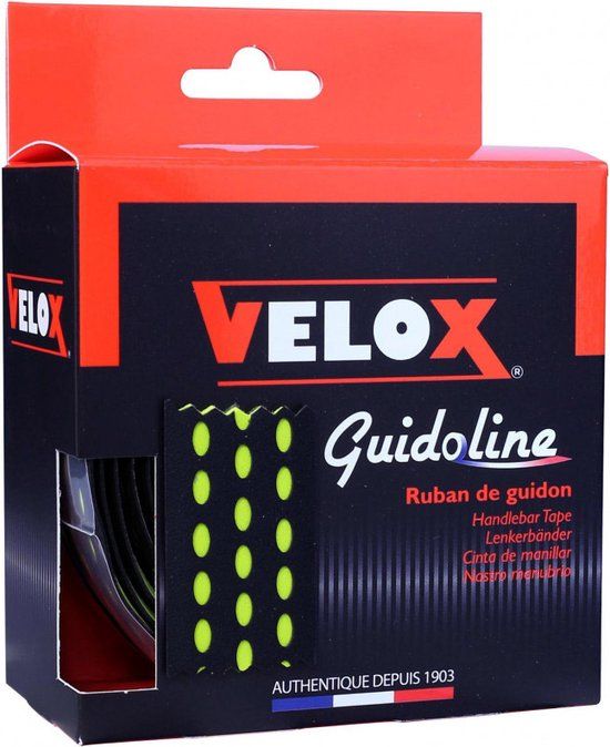 Velox Stuurtape Bi-color 3.0 zwart/limoengroen (2st)
