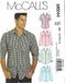 McCall's Patronen M6044 maat XN Extra Large-XXL-XXXL herenshirts, 1 stuk, wit