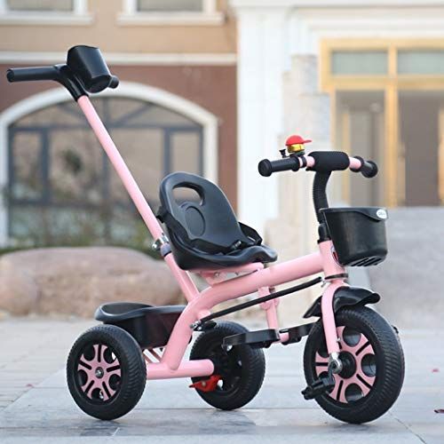 Baby Driewieler 6-in-1 - Voor Kinderen - Duwfiets Met Duwstang Babyfiets Loopfiets Peuterfiets Grijs 8721052048728