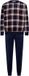 Pastunette - Huispak/Pyjama - Midnight Mode - Velours/Fleece - Blauw Geruit - Maat L