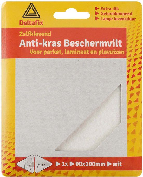 Merkloos Deltafix Anti-krasvilt Wit 90x100mm 1 vel