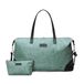 Jadyn B Luna Duffel - 54cm - 37L - Reistas of Gymtas met ritssluiting Toilettas, Salie Flora, Softside plunjezak met accenten van veganistisch leer