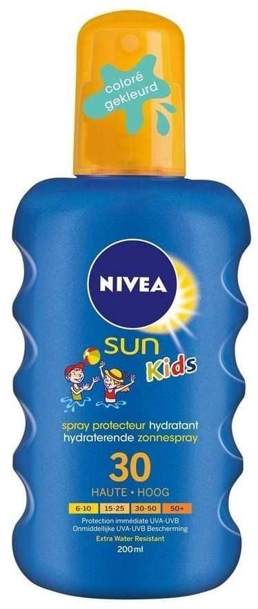 Nivea Kids Zonnespray Gekleurd SPF 30 200 ml