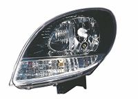 TarosTrade 37-0703-L-31195 koplamp elektrisch zwart zonder motor met witte indicator links