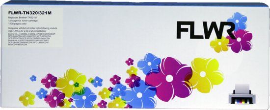 FLWR - Toner TN-321 Magenta - Geschikt voor Brother