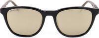 Lacoste L864S, glanzend zwart, zonnebril voor dames, afmetingen 53/18/140
