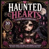 Haunted Hearts: A Gothic Doll Coloring Book