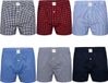 MG-1 Wijde Boxershorts Heren 6-Pack Multipack D900 Geweven Katoen - Maat XXL
