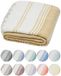 DEMMEX Gecertificeerd 100% biologisch Turks katoenen strand- en badhanddoek - hamam pestemal handdoek, deken - oversized, sneldrogend, zandvrij, compact - diamantweefsel, voorgewassen, gemaakt in