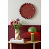 Karlsson Wandklok Cadiz Dotty - Bordeauxrood - 40x40x4.5cm