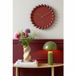 Karlsson Wandklok Cadiz Dotty - Bordeauxrood - 40x40x4.5cm