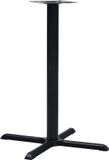 vidaXL Bistrotafelpoot 76x76x107 cm gietijzer zwart