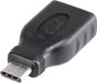 Renkforce USB 3.2 Gen 1 (USB 3.0) Adapter [1x USB-C stekker - 1x USB 3.2 Gen 1 bus A (USB 3.0)] Met OTG-functie, Vergulde steekcontacten