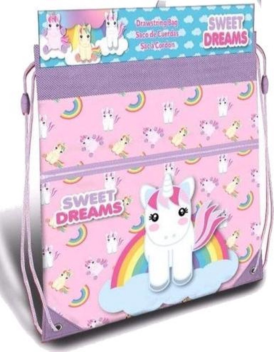 Sweet Dreamz Sweet Dreams Gymtas Eenhoorn Meisjes 42 Cm Polyester Roze