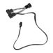 Kolink Y-kabel ventilateur PC [1x ventilateur PC femelle 4 broches - 3x ventilateur PC femelle 4 broches] 0,35 m Noir