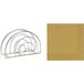Merkloos / Sans marque Kerst servettenhouder inclusief 20 servetten goud